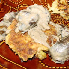 Salmon Patties With Mushroom Sauce
