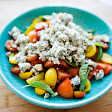 Tomato, Basil, and Blue Cheese Salad