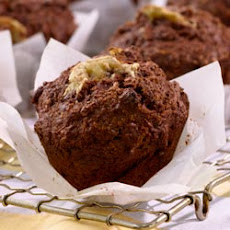 Low-Fat All-Bran Banana-Cocoa Muffins