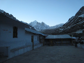 Ashram at Bhojvasa at dawn