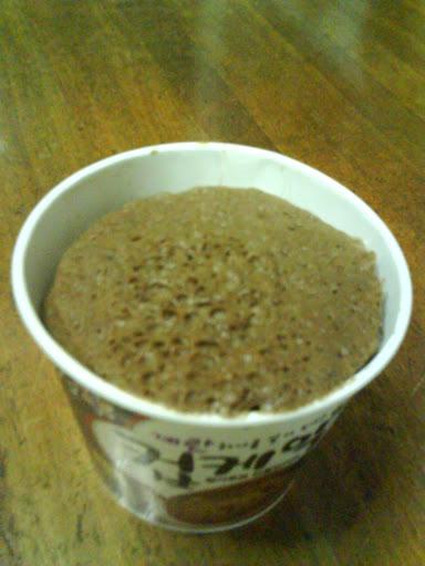 the end product. tasted okay, a little on the dry side though