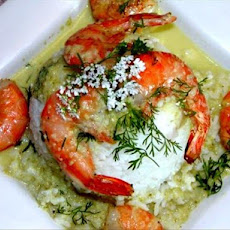 Smoked Shrimp With Poblano-Tomatillo Sauce