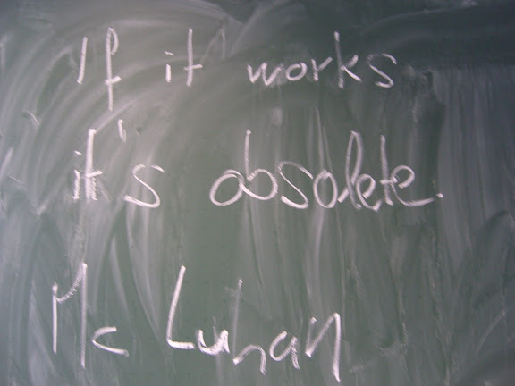 wenn es funktioniert, ist es hinfaellig - ein satz mc luhans - das motto des workshops