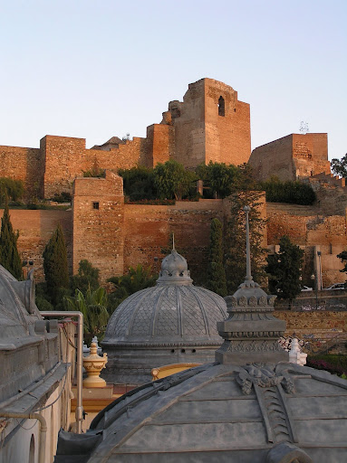 Murallas del Castillo de Gibralfaro, en Málaga