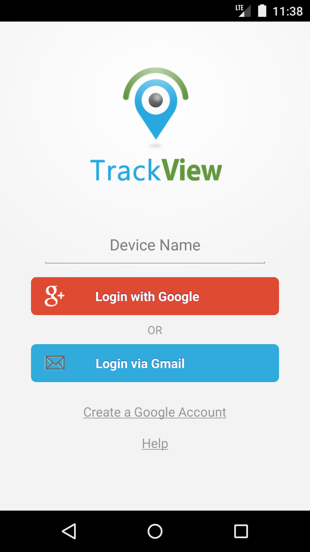 Android application TrackView Pro screenshort