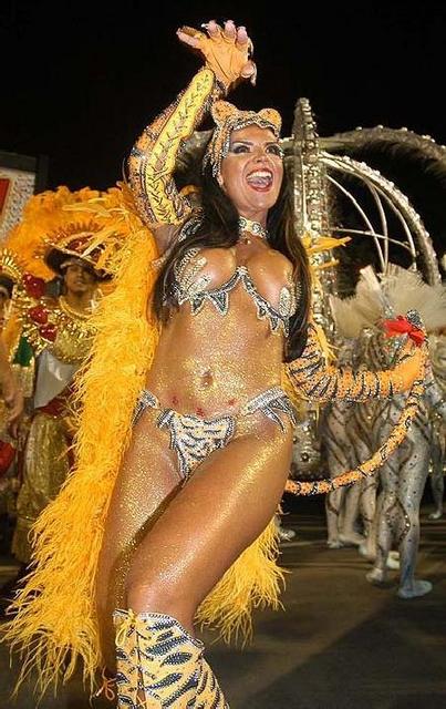 Belle ragazze Brasiliane nel Carnevale di Rio de Janeiro Brasil