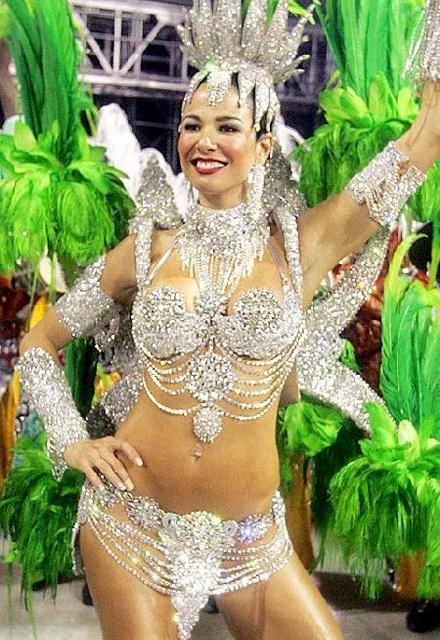 Belle ragazze Brasiliane nel Carnevale di Rio de Janeiro Brasil