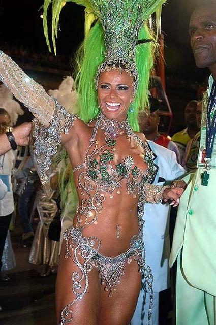 Belle ragazze Brasiliane nel Carnevale di Rio de Janeiro Brasil