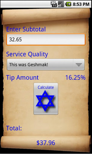 Jew Tip Calculator