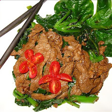 Gai Lan (Chinese Broccoli) and Beef