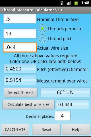 Measure Threads with 3 wires