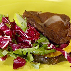Roasted Acorn Squash and Portobello Mushroom Salad with Radicchio, Apples and Pumpkin Seeds