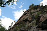 Jed, completes his first rappel