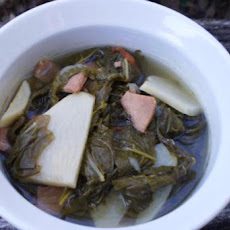 Mixed Greens With Turnips & Tasso