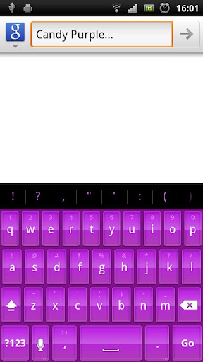 Candy Purple HD Keyboard Theme