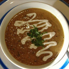 Black Bean Soup With Cilantro Cream