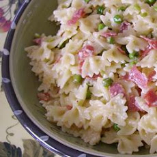 Pasta with Salami and Peas