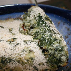 Spinach Cheese Kugel (Low Fat)