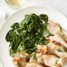 Pork Marsala With Spinach
