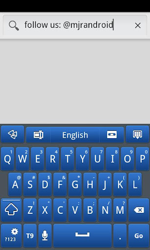 Blue Galaxy GO Keyboard Theme