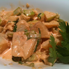 Red Potato Salad with Sriracha and Vinegar-Marinated Celery