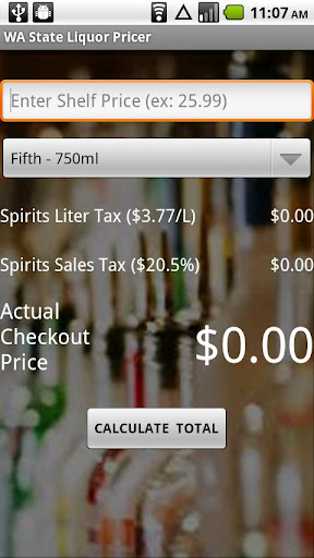 WA State Liquor Pricer