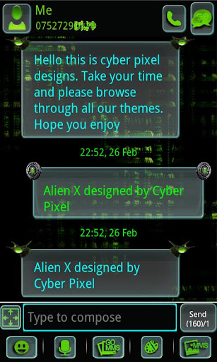 ALIEN X GO SMS Pro
