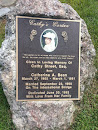 Cathy's Memorial Plaque 