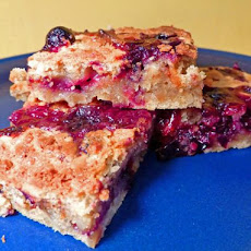 Spicy White Chocolate-Blueberry Brownies