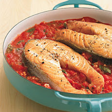 Pan-Roasted Salmon and Tomatoes