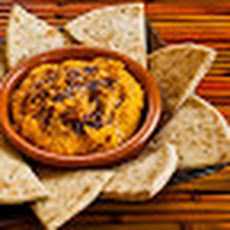 Sweet Potato Hummus with Olive Oil and Sumac