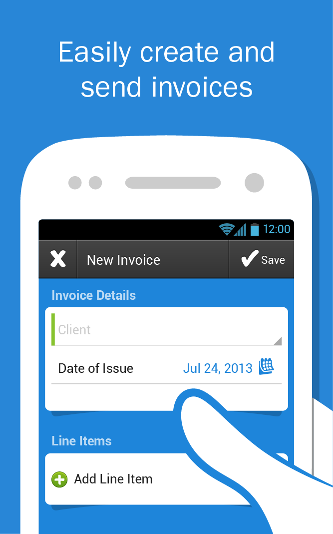 Android application FreshBooks- Invoice+Accounting screenshort