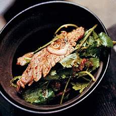 Warm Flank Steak Salad with Mint and Cilantro