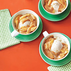 Honeyed Apples with Ice Cream