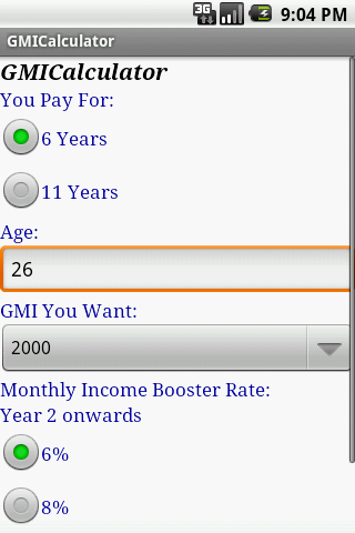 GMI Calculator