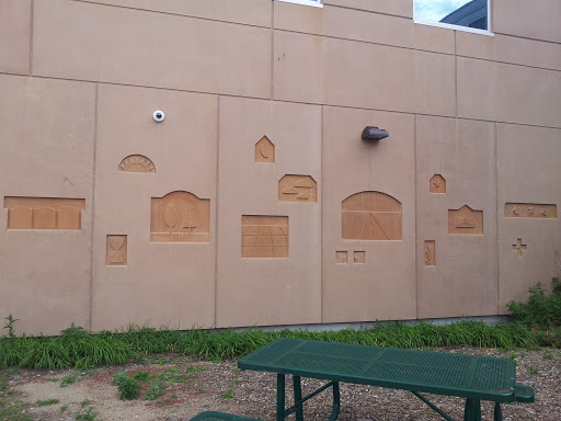 Engraved Wall at Riddell Centre