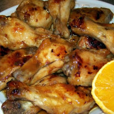 Sweet and Hot Orange Wings