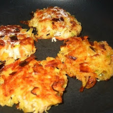 Yukon Gold Pancakes with Yogurt-Cream Sauce