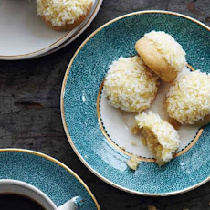 Orange Butter Drops with Shredded Coconut