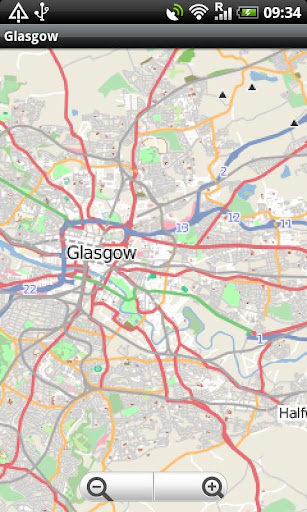 Glasgow Street Map