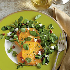 Spiced Orange Salad with Goat Cheese and Glazed Pecans