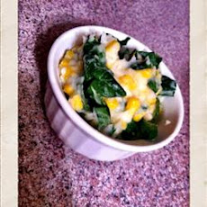 Spinach and Sweet Corn Mashed Potatoes