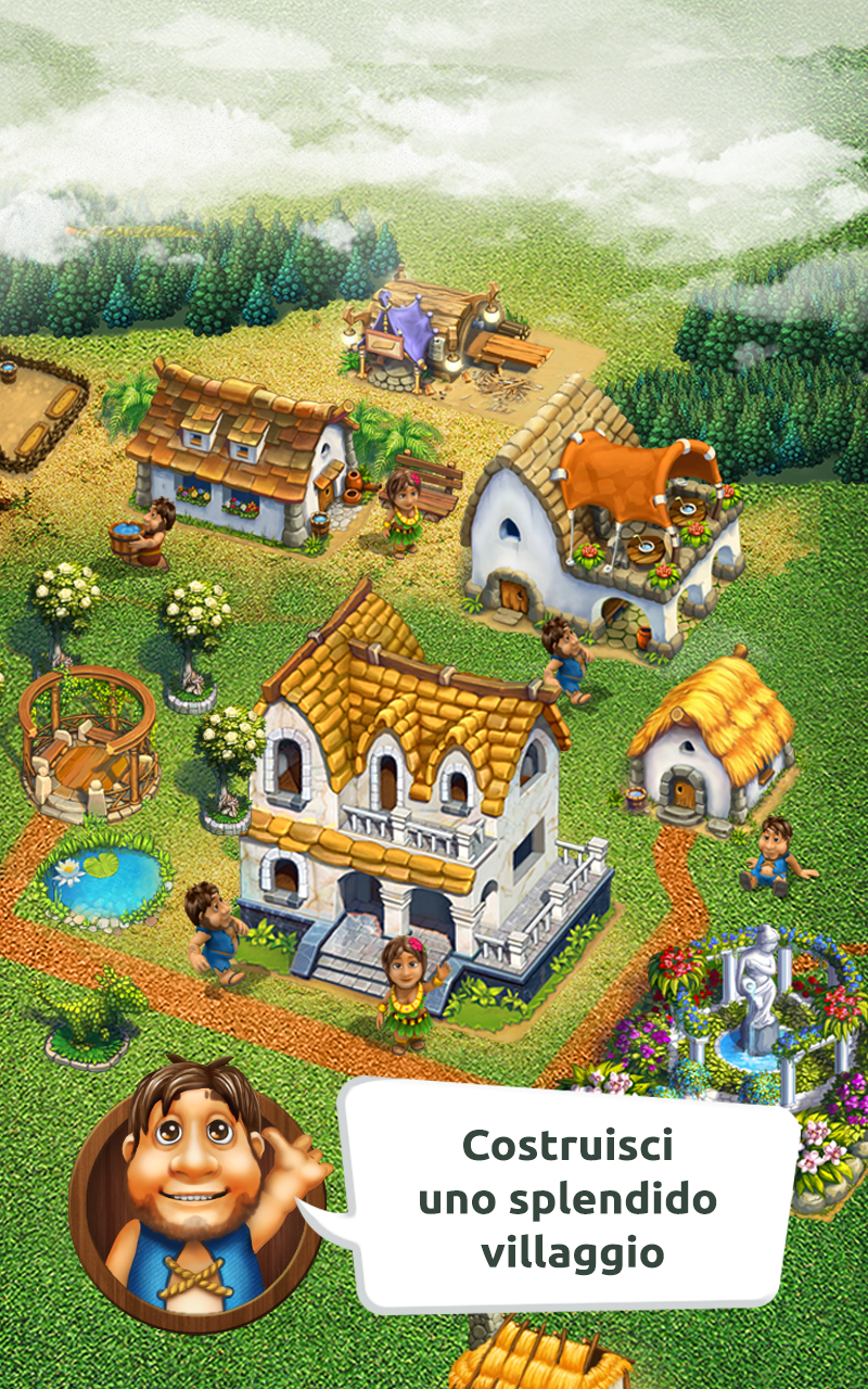 Android application The Tribez: Build a Village screenshort