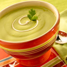 Avocado Soup With Chipotle Cream