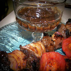 Fig-Balsamic Glazed Beef Kabobs