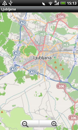 Ljubljana Street Map