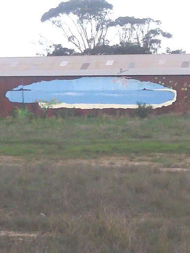 Painting of Tumby Bay on Shed 