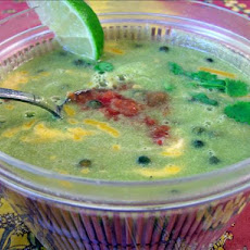 Avocado Soup With Green Peppercorns