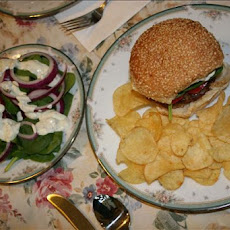 Danish Burgers W/ Herb Caper Sauce and a Mod Salad