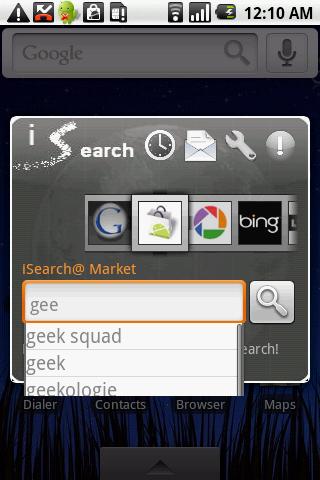 iSearch widget free